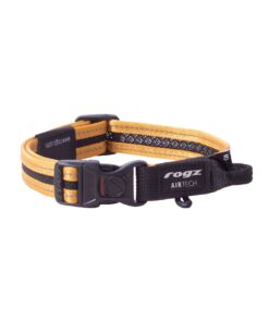 Rogz Dog AirTech Classic Collar, Medium - Burnt Ochre
