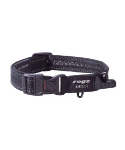 Rogz Dog AirTech Classic Collar, Medium - Nightsky Black