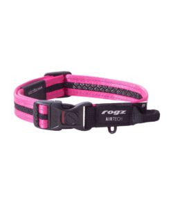 Rogz Dog AirTech Classic Collar, Medium - Sunset Pink