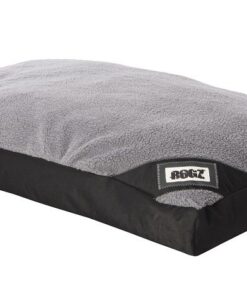 Rogz Dog Bed, Lekka Flat, Extra Large - Black/Grey