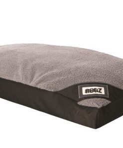 Rogz Dog Bed, Lekka Flat, Large - Black/Grey