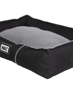 Rogz Dog Bed, Lekka Walled, Small, Black/Grey