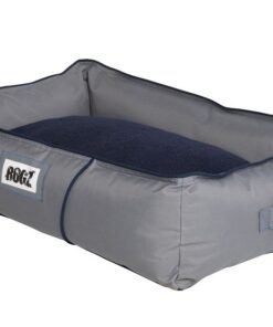 Rogz Dog Bed, Lekka Walled, Small, Grey/Navy