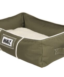 Rogz Dog Bed, Lekka Walled, Small, Olive/Natural
