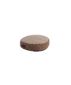Rogz Dog Bed, Lounge Flat Round, Small - Brown