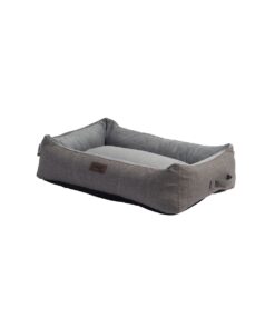 Rogz Dog Bed, Lounge Walled Rectangular, Large - Grey