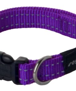 Rogz Dog Collar Classic, Utility, Medium 16mm - Purple