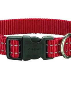 Rogz Dog Collar Classic, Utility, Medium 16mm - Red