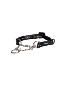 Rogz Dog Collar Control, Chain, Utility, Small 11mm - Black