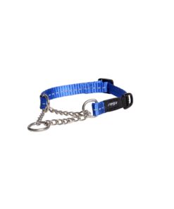 Rogz Dog Collar Control, Chain, Utility, Small 11mm - Blue