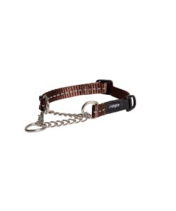 Rogz Dog Collar Control, Chain, Utility, Small 11mm - Chocolate