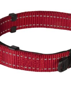 Rogz Dog Collar Safety, Utility, Large 20mm, Pink - Red