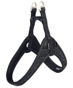Rogz Dog Harness Fast-Fit, Utility, Extra Small 12mm - Black