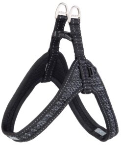 Rogz Dog Harness Fast-Fit, Utility, Small/Medium 16mm - Black