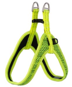Rogz Dog Harness Fast-Fit, Utility, Small/Medium 16mm - Dayglo Yellow