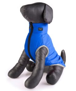 Rogz Dog Jacket, PufferSkin, 20cm - Blue/Black