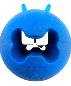 Rogz Dog Treat Ball Fred Medium 64mm - Blue