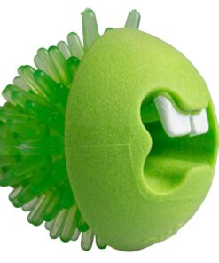 Rogz Dog Treat Ball Fred Medium 64mm - Lime