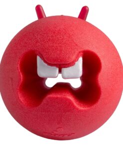 Rogz Dog Treat Ball Fred Medium 64mm - Red
