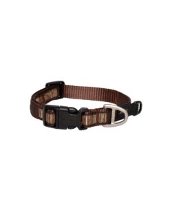 Rogz - Fancy Dress 16mm Dog Collar - Mocha Bone