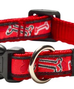 Rogz - Fancy Dress 16mm Dog Collar - Red Bone