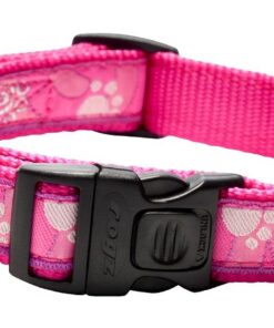 Rogz - Fancy Dress Dog Collar - Pink Paw