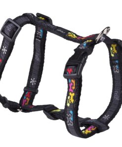 Rogz - Fancy Dress Medium 16mm Scooter Dog H-Harness - Black