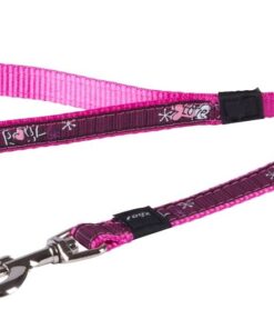 Rogz - Fancy Dress Medium 16mm Scooter Fixed Dog Lead - Pink