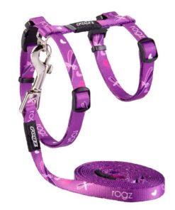 Rogz - KiddyCat 8mm Cat H-Harness and Lead - Purple
