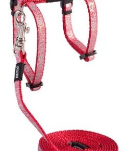 Rogz - SparkleCat 11mm Cat Lead/H-Harness - Red