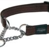 Rogz - Utility 16mm Half-Check Collar - Brown