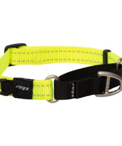 Rogz Utility Medium Control Collar Web - Dayglo Yellow