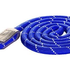 Rogz - Utility Rope 1.2cm Large 1.8m Long Dog Leash - Reflective - Blue