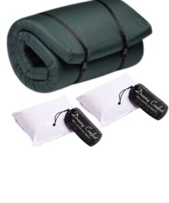 Roll Up Camping Mattress - Double -With Two Travel Pillows