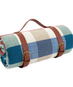 Roll Up Picnic Blanket - Green, Blue
