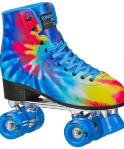 Roller Derby Burst Tie Dye Roller Skates - UK 4