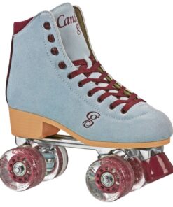 Roller Derby Candi Grl Carlin Blue Burgundy Quad Skates - UK 8