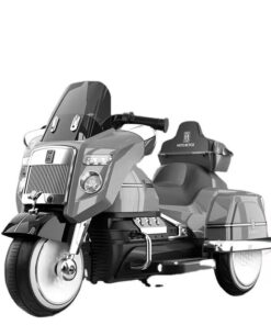 Rolls Royce Inspired Kids Electric Ride on Scooter - Grey