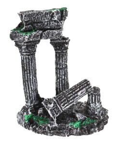 Roman Ruins Aquarium Decor with Sturdy Base - 11cm x 13cm