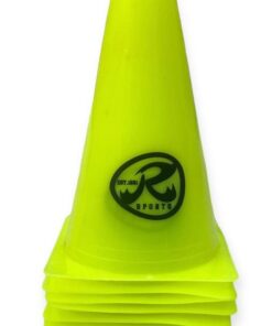 Ronex Agility Training Sport Cone - 15cm/6 inch - Pack of 10 - Lime