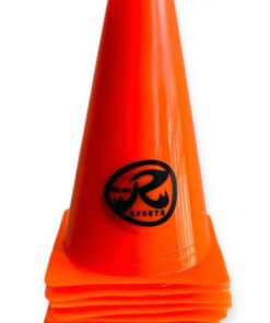Ronex Agility Training Sport Cone - 15cm/6 inch - Pack of 10 - Orange