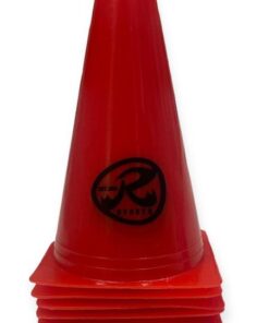 Ronex Agility Training Sport Cone - 15cm/6 inch - Pack of 10 - Red