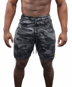 Ronex Cotton Double Interlock Shorts - Camo Black - S