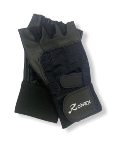Ronex Leather Gym Gloves Black - XL