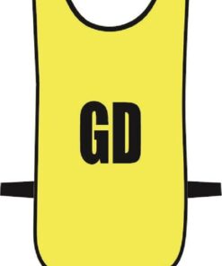 Ronex Netball Bibs With Positions (Junior) - Lime/Black