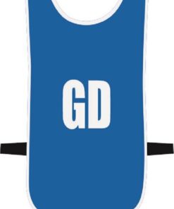 Ronex Netball Bibs With Positions (Junior) - Royal/White