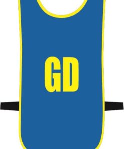 Ronex Netball Bibs With Positions (Junior) - Royal/Yellow