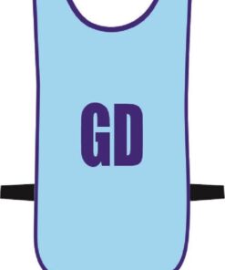 Ronex Netball Bibs With Positions (Junior) - Sky/Navy