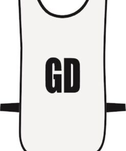 Ronex Netball Bibs With Positions (Junior) - White/Black