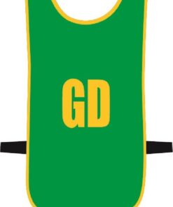 Ronex Netball Bibs With Positions (Senior) - Emerald/Gold